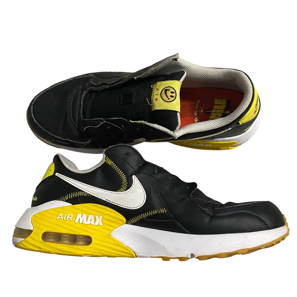Nike Air Max Excee Go The Extra Smile Black Yellow Sneakers DO5870-001 Mens 12